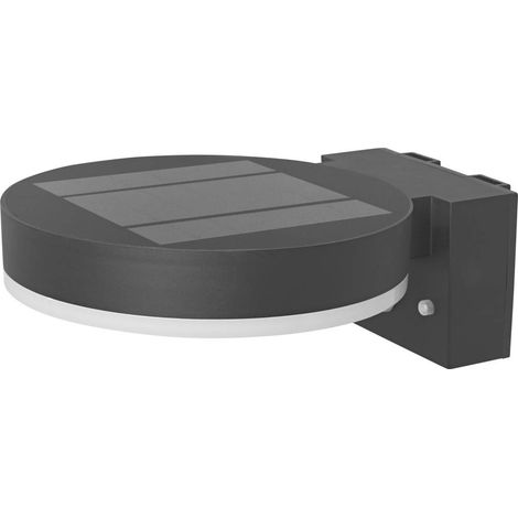 OSRAM HOMELIGHTING ENDURA Style Solar Wall Sensor Single Circle 6W Black 4099854455568 Lampada da parete per esterni a (1/4)