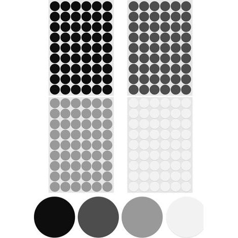 216 Pièces Cache vis adhesif 21mm Cache Trou Meuble 4 Couleurs Cache Vis Bois Cache Trou Blanc Cache Vis Blanc Adhesif pour Armoires Placard Bureau