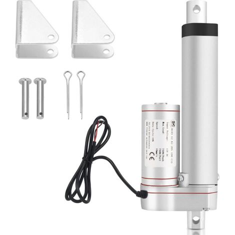 ALOVZE 1500N Linéaire Moteur Actionneur Actuateur Electrique Verin DC 12V 300mm (1/4)
