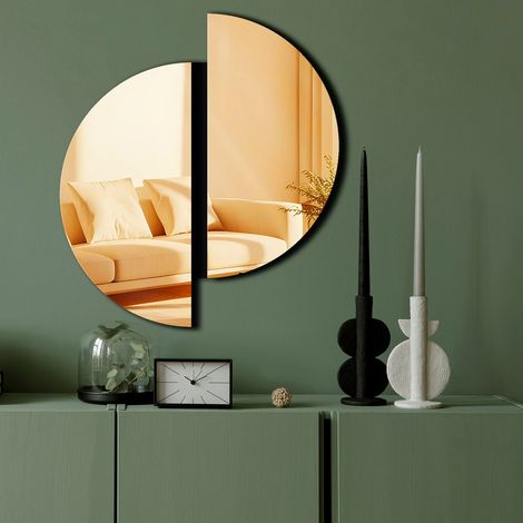 Espejo decorativo, espejo de pared, accesorio para el hogar. (1/3)