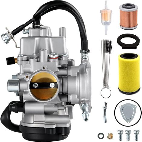 Carburateur YFM400 convient pour Yamaha 2000-2006 Big Bear YFM 400, Kodiak 400, 2007-2010 Wolverine 450, 2007-2014 Grizzly 350 450 ATV avec filtre à carburant à air (1/5)