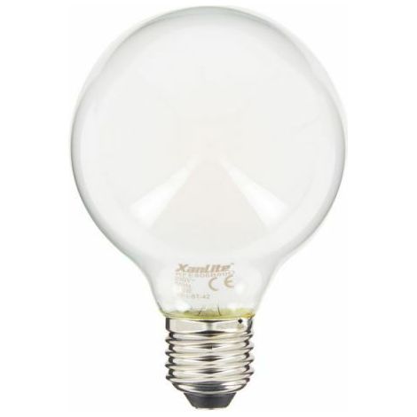 LED-Ampulle G80 matt, E27-Fassung, 6,5 W, 806 lm, warmweißes Licht (2700 K), Energieeffizienzklasse A++, ideal für Esszimmer, Wohnzimmer und Schlafzimmer