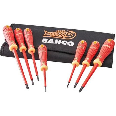 Bahco 7 Piece VDE Screwdriver Set in Wallet