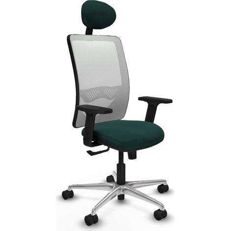 Sedia da ufficio piqueras y crespo Zulema bianco alluminio regolabile (1/2)