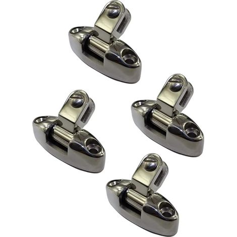 Charnière de Pont Universelle en Acier Inoxydable 316, 4 pièces, Supports de Pont supérieur, Vernis Miroir for Bateau Marin (1/5)