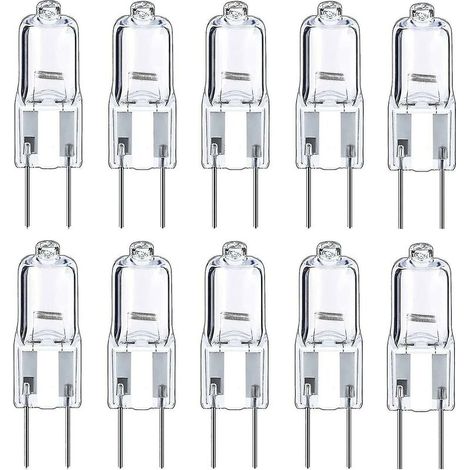 SABIR Ampoules Halogènes G4 Ampoule 12v 10w, Blanc Chaud, Paquet De 10 (1/4)
