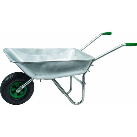 Brouette Acier Galvanisé Jardin et Maçonnerie 80 kg 65 L (1/5)