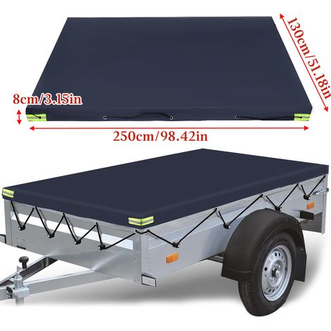 Couverture de voiture remorque 250x130x8cm Fantablau (1/2)