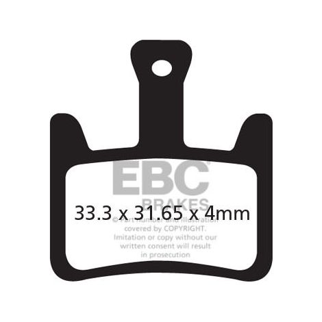 CFA620 - EBC Bremsbeläge für Fahrräder (organisch)