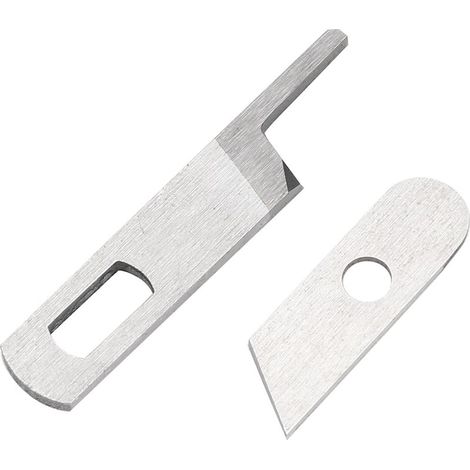 Lot de 2 lames supérieure et inférieure multifonctions pour machine à coudre SINGER 14U, couteau inférieur (1/5)