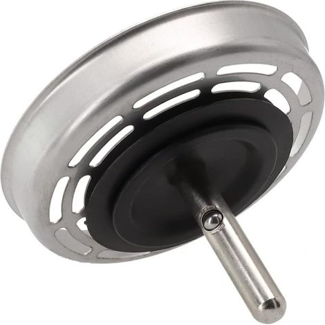Filtre à eau argenté pour évier de cuisine, composant de 80 mm, joint d'étanchéité en forme de parapluie. (1/5)