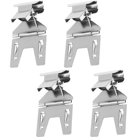 SUPVOX Lot de 4 pinces métalliques pour étiquettes prix, idéales (1/5)