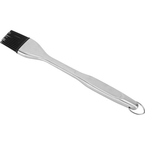 Manchon noir inoxydable brosse silicone barbecue haute température résistante, pinceau cuisine cuisson sans poils, manche creux, nouveau modèle (1/5)