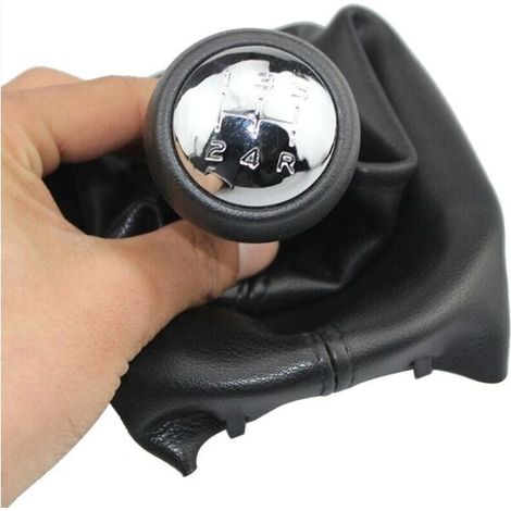 Reemplazo de perilla de cambio de marchas automática UlisemPeugeot 307 207 406 de 5 velocidades, con protector antipolvo (1/4)