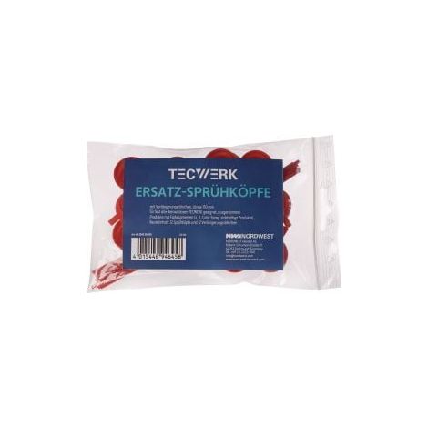 Embouts de rechange 12 embouts et tubes (150 mm) sachet plastique TECWERK (1/3)