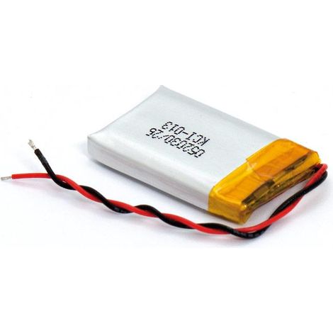 Bateria Litio 3,7V  250mA Cto Control 20X30X5mm