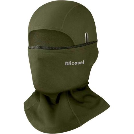 Sturmhaube Winter Balaclava Herren Damen Winddicht Warm Atmungsaktiv Grün