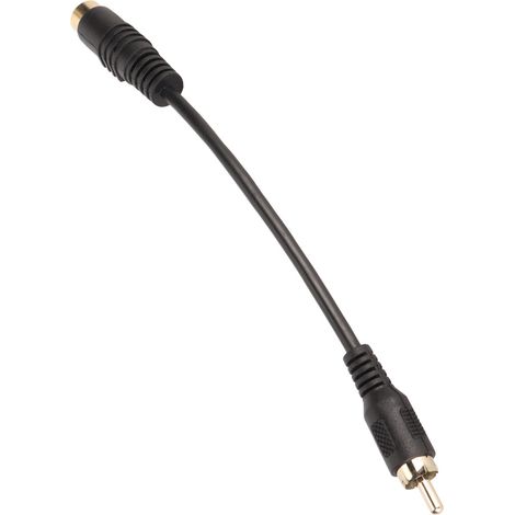 Câble Mini DIN 4 broches vers RCA femelle-mâle Plug and Play, adaptateur S-Vidéo vers RCA pour lecteur DVD/CD, PC et TV HD (1/5)
