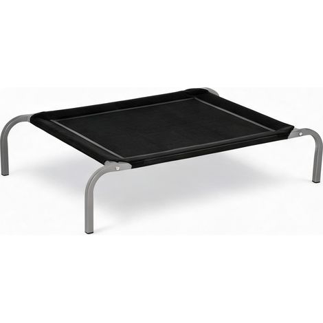 Cama Elevada para Mascotas 90 x 65 x 20 cm Negra (1/5)