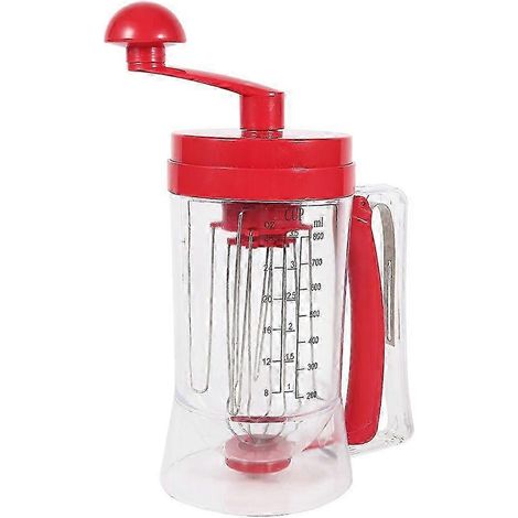 1 machine à crêpes et distributeur portable à commande manuelle, batteur à œufs et mixeur pour cupcakes (1/5)