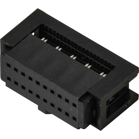 TRU COMPONENTS TC-13537820 Pfosten-Steckverbinder mit Zugentlastung Rastermaß: 1.27 mm Polzahl Gesam (1/4)