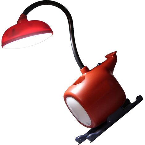 Lampe de table LED enfant avion mignonne pliante rechargeable confort visuel rouge (1/4)