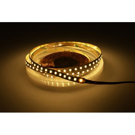 Tira led 12V 3000ºK 120 leds/metro interior IP20 SMD2835 Bobina 5 mts