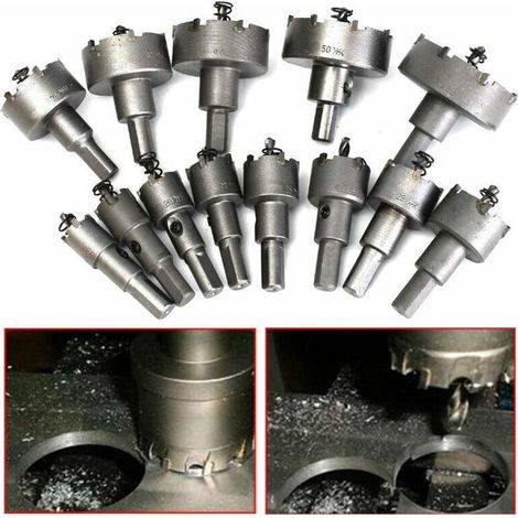 13-piece hole saw set – Stainless steel – Diameter 16 to 53mm – For drilling steel and copper – Clean and precise cut (1/4)