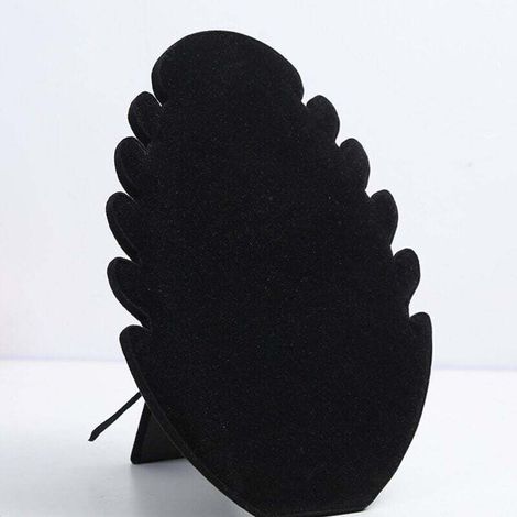 Soporte para collares, soporte de terciopelo para joyas, soporte negro para collares con 5 muescas, soporte para pulseras, para pulseras, collares, almacenamiento de joyas colgantes
