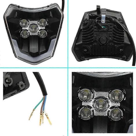 LED-Motorradscheinwerfer Wick LED-Scheinwerfer für KTM EXC XC XCF XCW XCF SX SXF SXS 125 150 250 350 45 Edition 0716