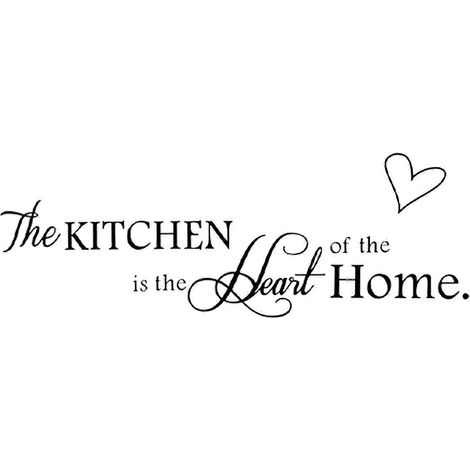 Stickers muraux décoratifs pour la cuisine et la salle à manger, avec citation. (1/4)