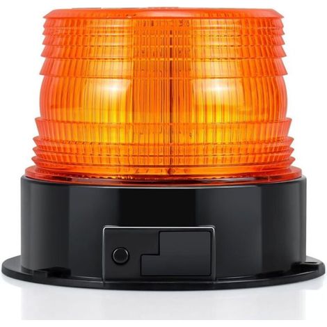 Feu de signalisation LED orange, clignotant magnétique, pour véhicules avec prise allume-cigare (1/5)