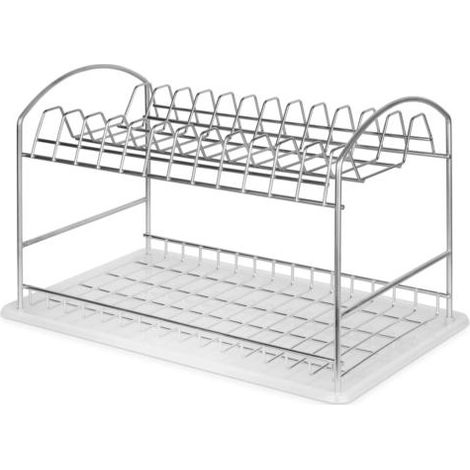 Emuca 8939411 Égouttoir à vaisselle à poser Suprastar, 435x270x275mm, acier, chromé (1/5)