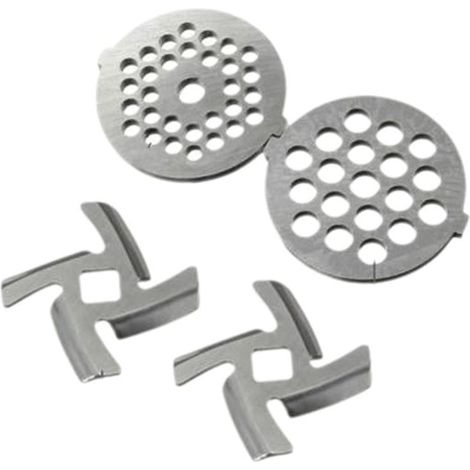 Lot de 4 grilles de hachage en acier inoxydable pour hachoir à viande, dimensions 58 x 58 x 4 mm, accessoires polyvalents (1/5)