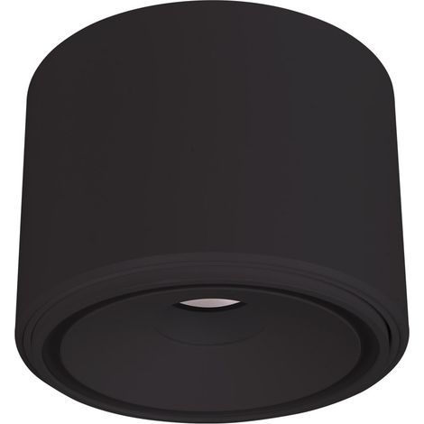 Faretto da soffitto orientabile tondo nero LED 10W (1/5)