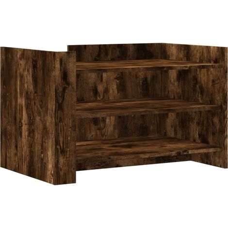Maison Exclusive - Tavolino da Salotto Rovere Fumo 80x50x50cm in Legno Multistrato