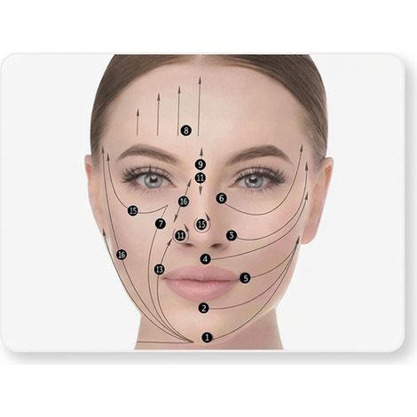 Placa de gua sha de cuerno natural modelo 10 (1/5)