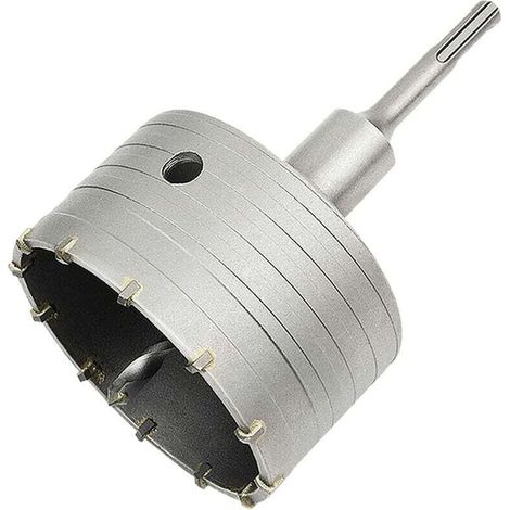 Scie à Cloche Trépan Béton avec Adaptateur SDS Plus 110 mm, Pour Brique Béton Ciment Pierre (100mm+110mm SDS Plus Adaptateur) (1/5)