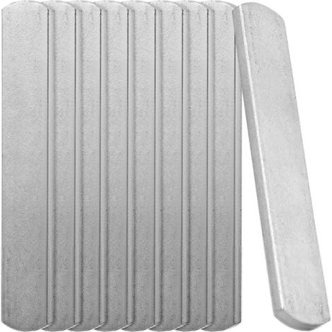 12 Plaques de poids, acier électrozingué, tête ronde, pour gilet et jambières, fitness course (1/5)