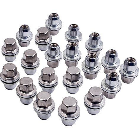 Lega Ruota Dado per Range Rover Sport Set x20 Nuts Completa In Acciaio Inox (1/5)