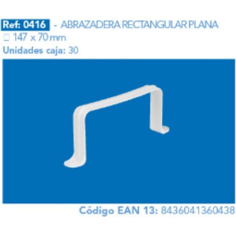 FPLUS abrazadera rectang.plana 147x70 mm , ABRAZADERA RECTANG.PLANA 147X70 MM