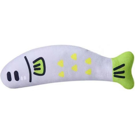 Peluche Poisson Chat Jouet - Naturel Chatnip et Self Play - pour Intérieur Chats Kicker et à macher Jouet avec Durable Linen (1/5)