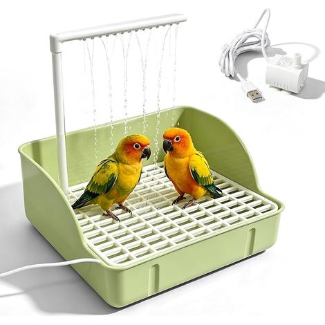 Baignoire pour Oiseaux, Douche À Bain d'oiseaux Cage Inséparables, Perruches (1/5)