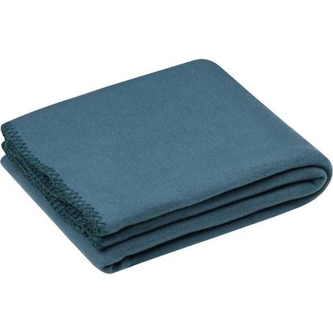 Manta Carlton de 125x150 cm, forro polar azul (1/3)