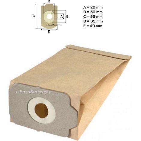 8 Sacchetti Aspirapolvere Rowenta Zr 682 Rh 680 645 630 620 / Elettrodelta Rw 19
