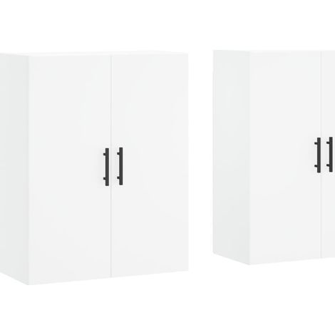 Maison Exclusive - Mobili a Parete 2 pz Bianc69,5x34x90 cm (1/5)