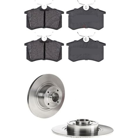 KIT FRENI POSTERIORI compatibile con RENAULT SCÉNIC II (JM0/1) - DISCHI + PASTIGLIE OEM: P 68 024 / 17727C , 17727 /SOSTITUZIONE DIRETTA/BASSA POLVERE/SILENZIOSO
