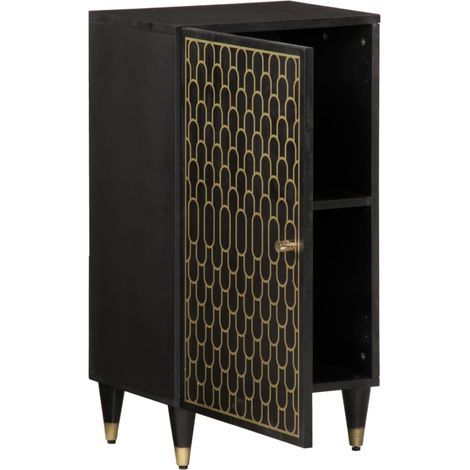 Credenza 40x33x75 cm in Legno Massello di Mango vidaXL (1/4)