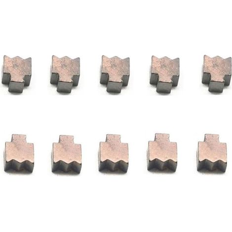10 balais de charbon pour moteur de perceuse électrique RS775, balais de charbon RS750 RS755, pièces détachées pour outil électrique, moteur (1/4)
