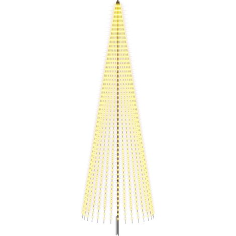 LED Christmas Tree 485 cm 1632 LEDs Warm White Steel Black vidaXL (1/5)